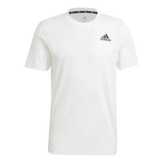 

Футболка adidas Solid Color logo Sports Short Sleeve White, мультиколор
