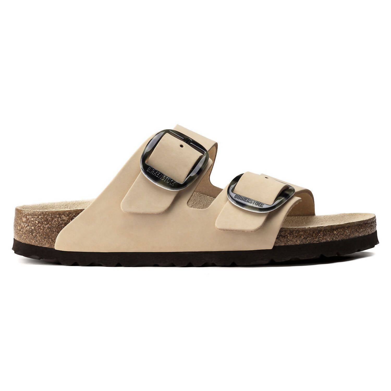 Женские мюли Arizona Almond с большой пряжкой в бежевом цвете Birkenstock — фото 4