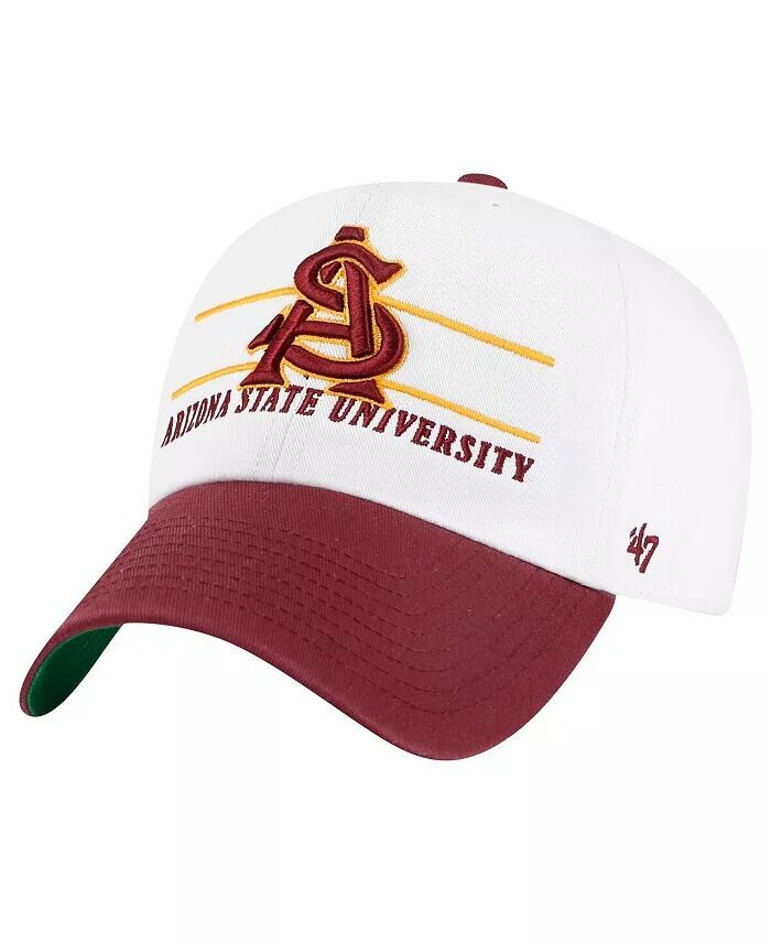 

Мужская белая шапка Arizona State Sun Devils Gridiron Clean Up Adjustable '47 Brand