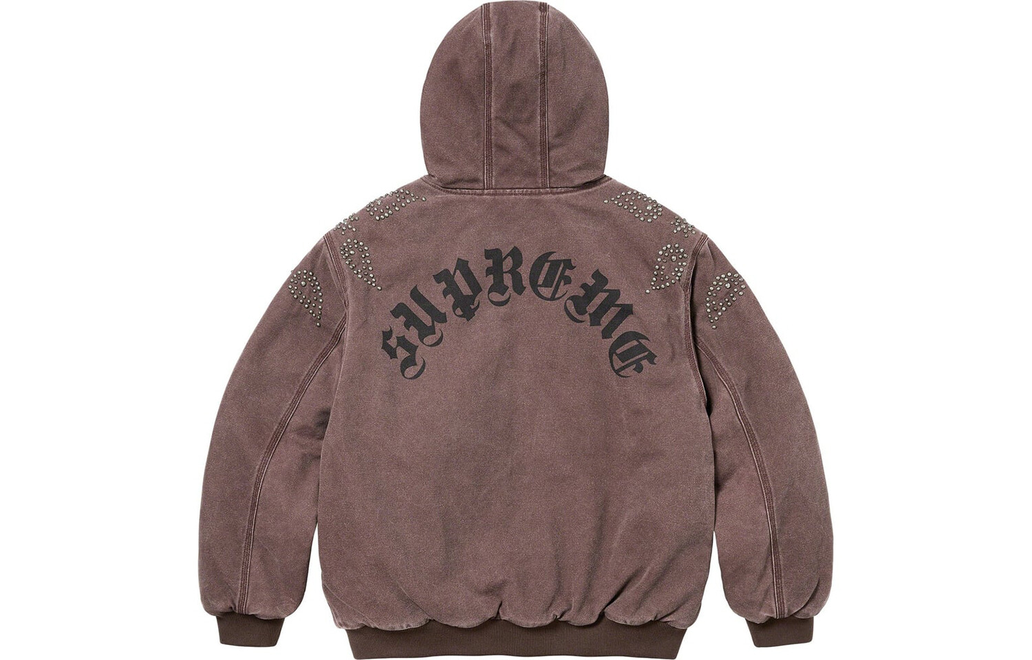Куртка Supreme Paisley Studded, коричневый — фото 4