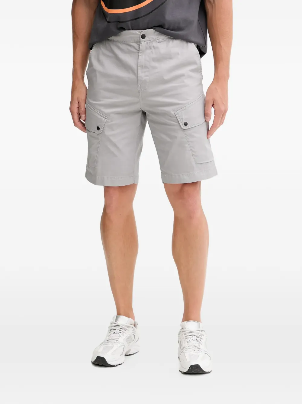

Шорты с накладными карманами Napapijri, серый