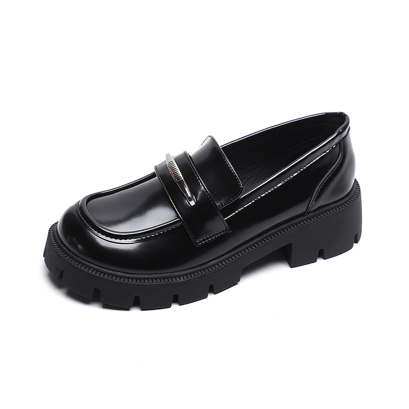Лоферы женские цвета экрю Lanza, Black