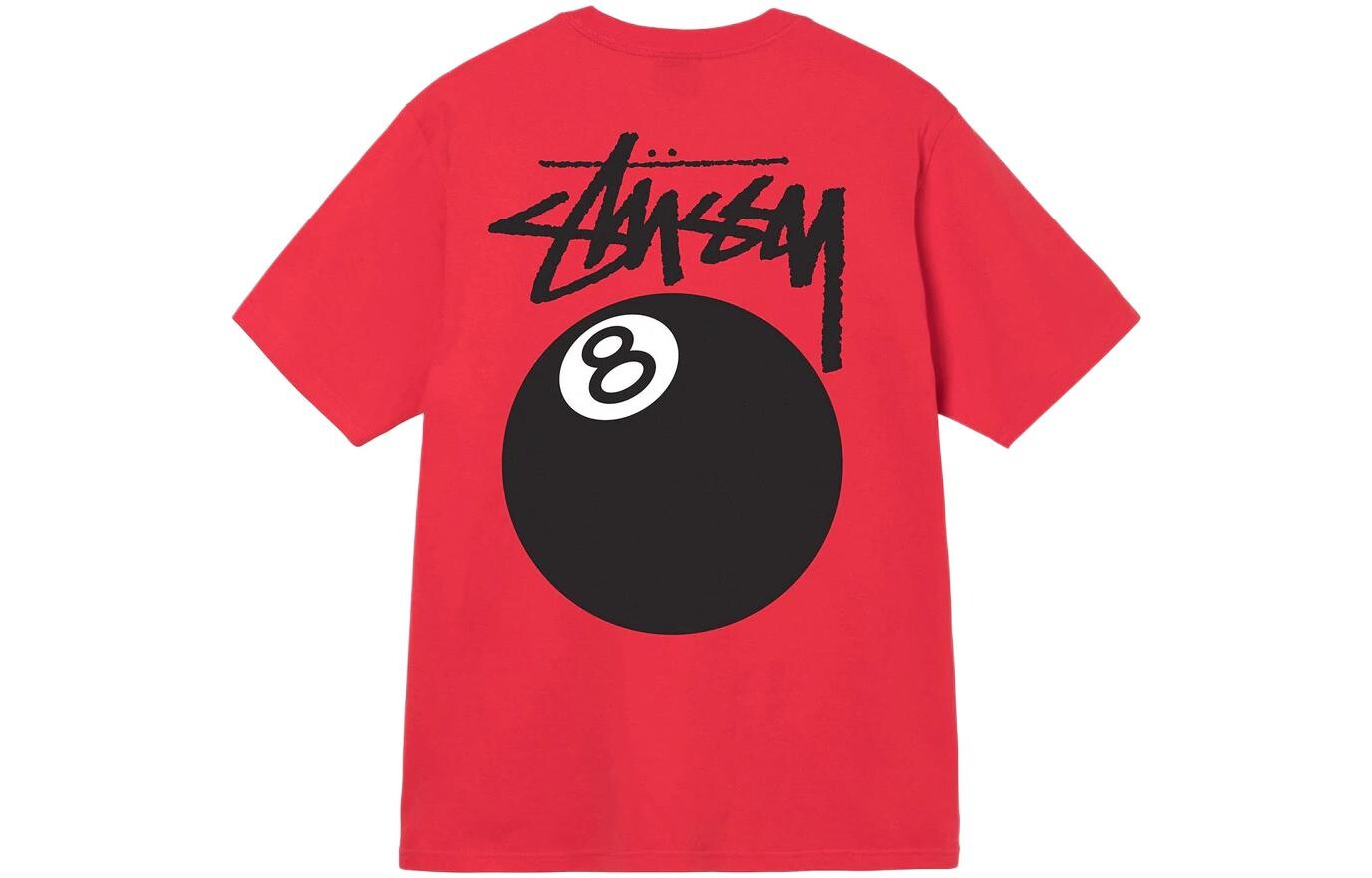 Футболка 8 Ball белая Stussy, цвет Natural — фото 3