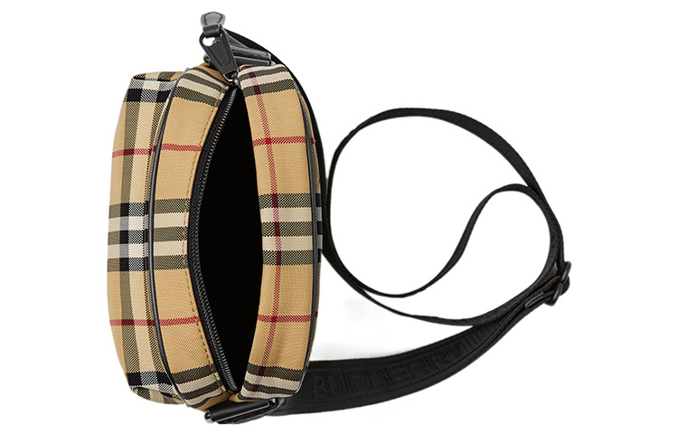 Burberry Полиамидный наплечный кроссбод с телячьей кожей — фото 4