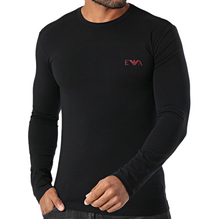 EMPORIO ARMANI Футболка мужская черная — фото 2