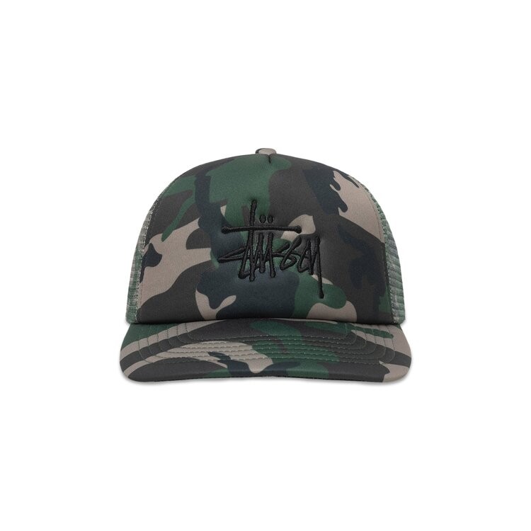 

Бейсболка Stussy Trucker Big Basic Snapback, цвет Camo