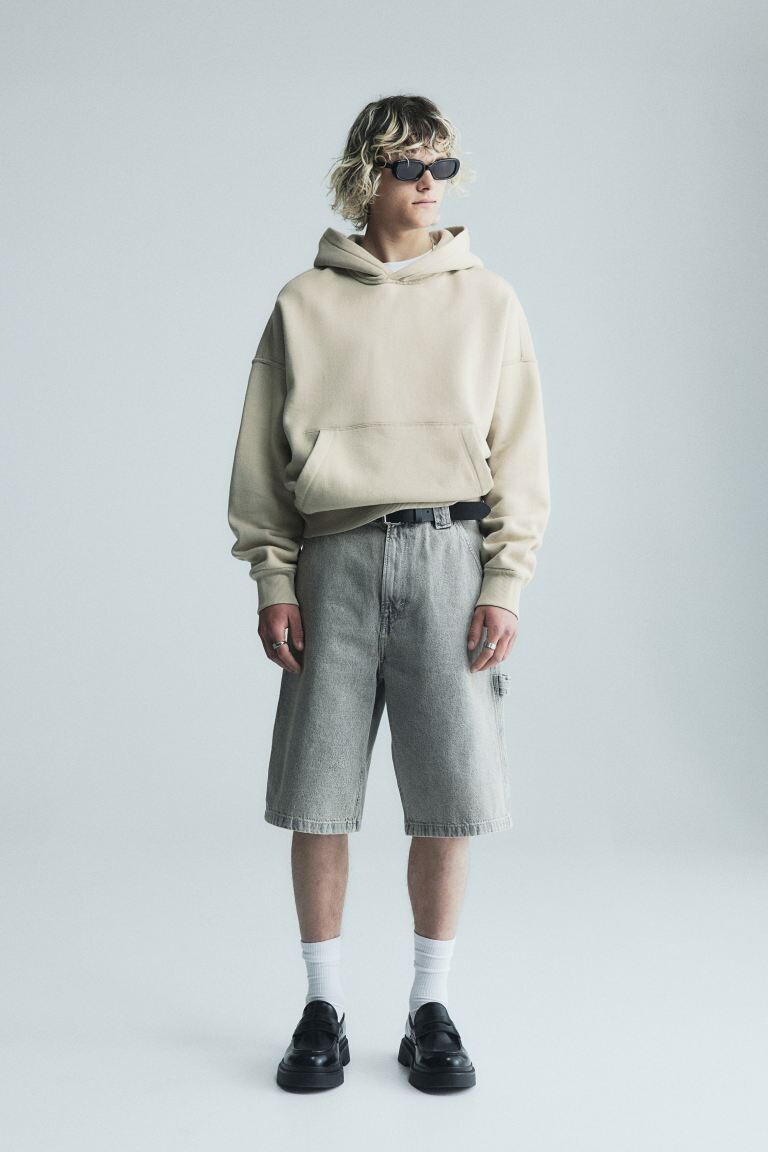 

Толстовка оверсайз H&M, бежевый