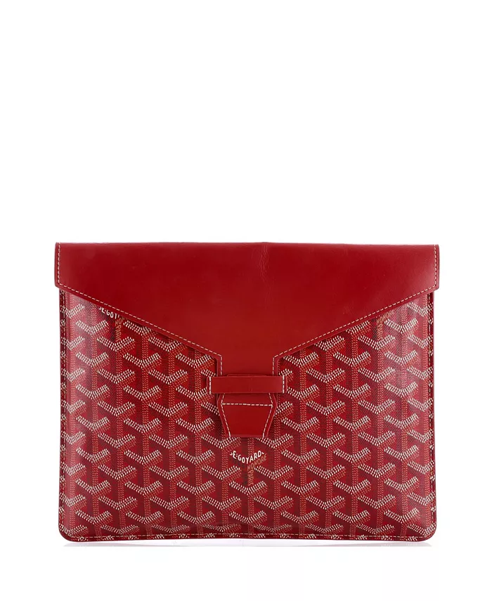 

Горизонтальный клатч MM Camondo II из лакированного полотна Pre-Owned Goyard, красный