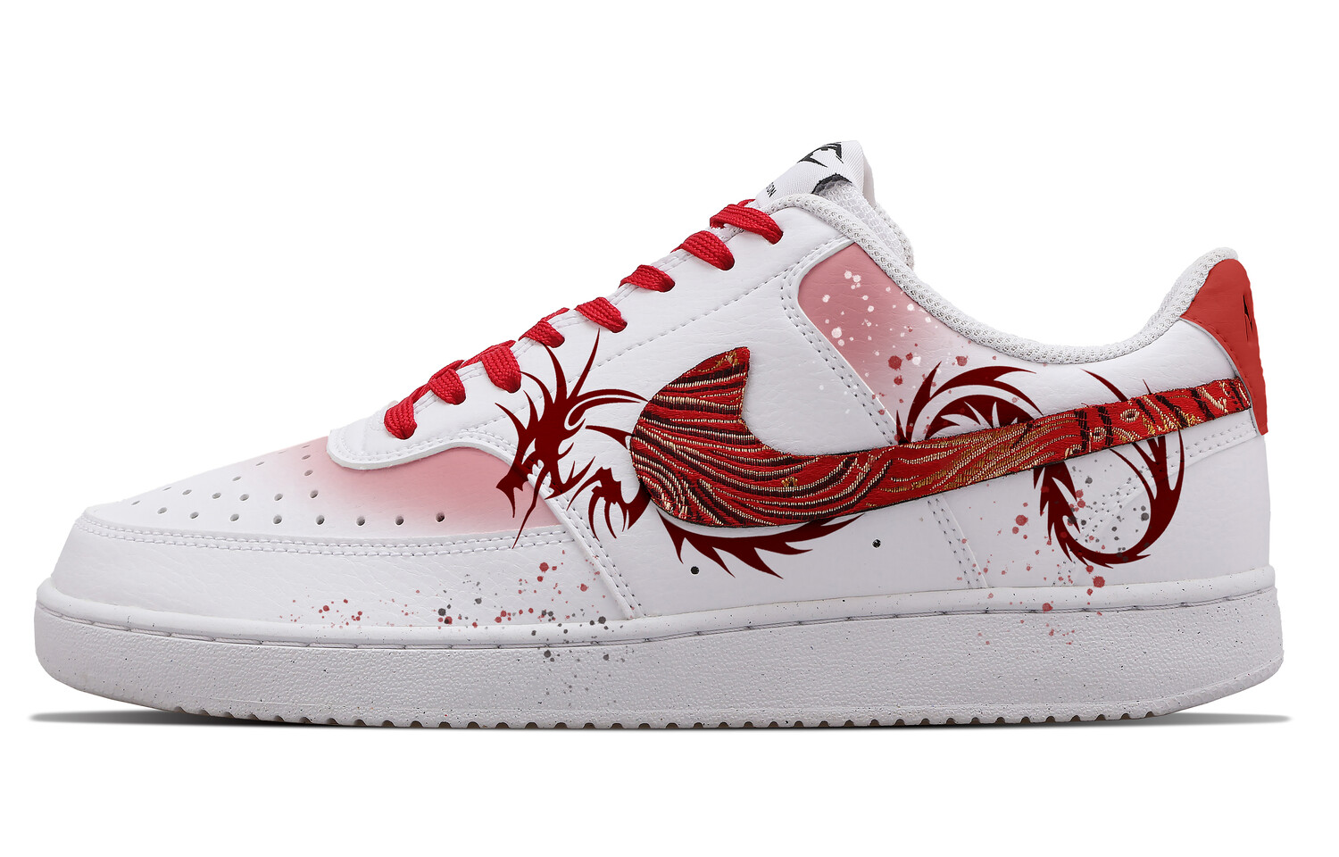 

Кроссовки Nike Court Vision 1 Skateboard Shoes Men Low-Top Red