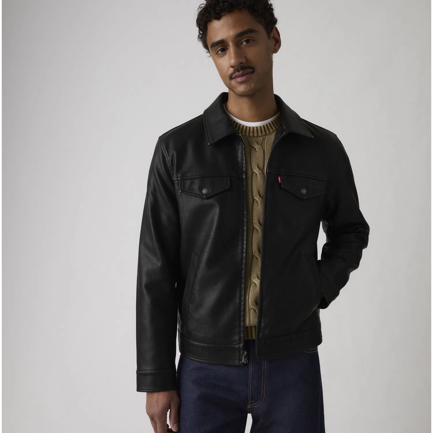 Куртка из искусственной кожи Levi's, Black