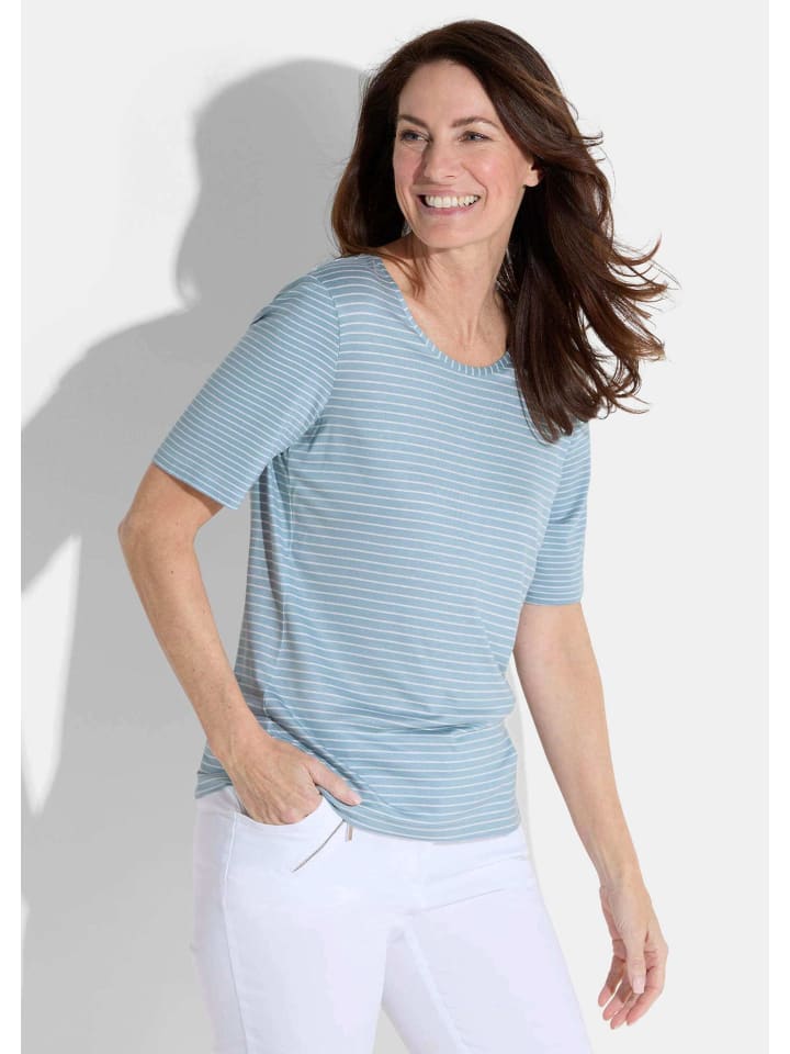 

GOLDNER Короткий размер: Рубашка светло-голубого/белого/полосатого цвета, Белый, GOLDNER Короткий размер: Рубашка светло-голубого/белого/полосатого цвета