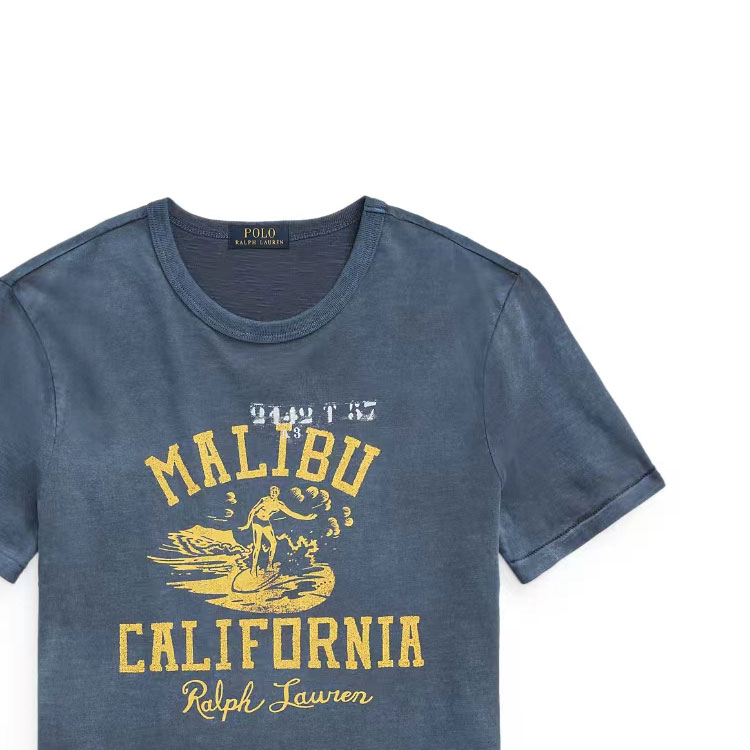 Футболка Polo Ralph Lauren Classic Fit Jersey Graphic, синий — фото 3