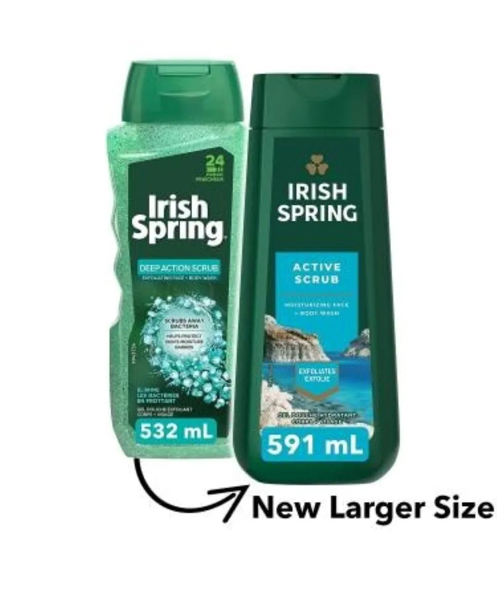Мужской гель для душа Irish Spring Deep Action Scrub, 510 мл, 2 шт. Irish Spring — фото 4