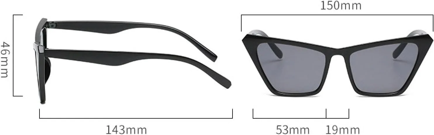 

Солнцезащитные очки «кошачий глаз»: модные, в стиле панк, роскошные, с градиентным переходом цвета, женские, с защитой от УФ-излучения UV400 VVTWSSW, Brown-brown