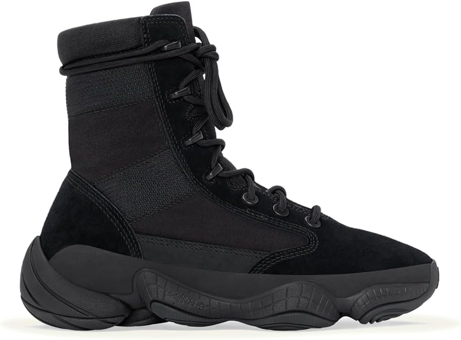 

Мужские повседневные ботинки adidas Yeezy 500 High с шнуровкой до щиколотки - черные