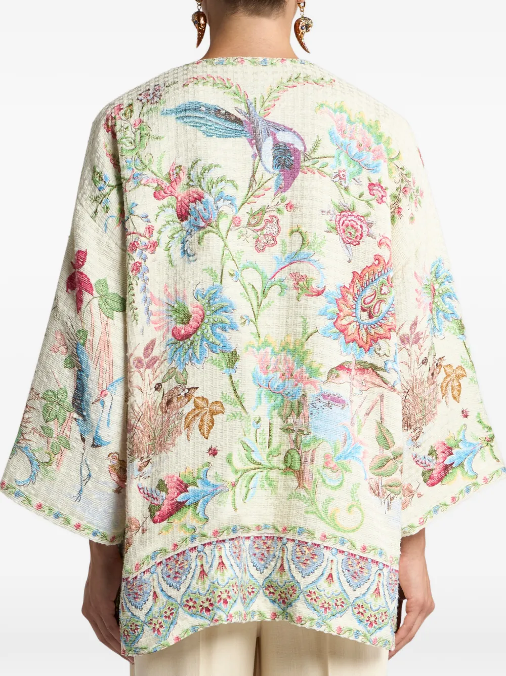 Куртка с принтом Flora Fauna Etro, бежевый — фото 3