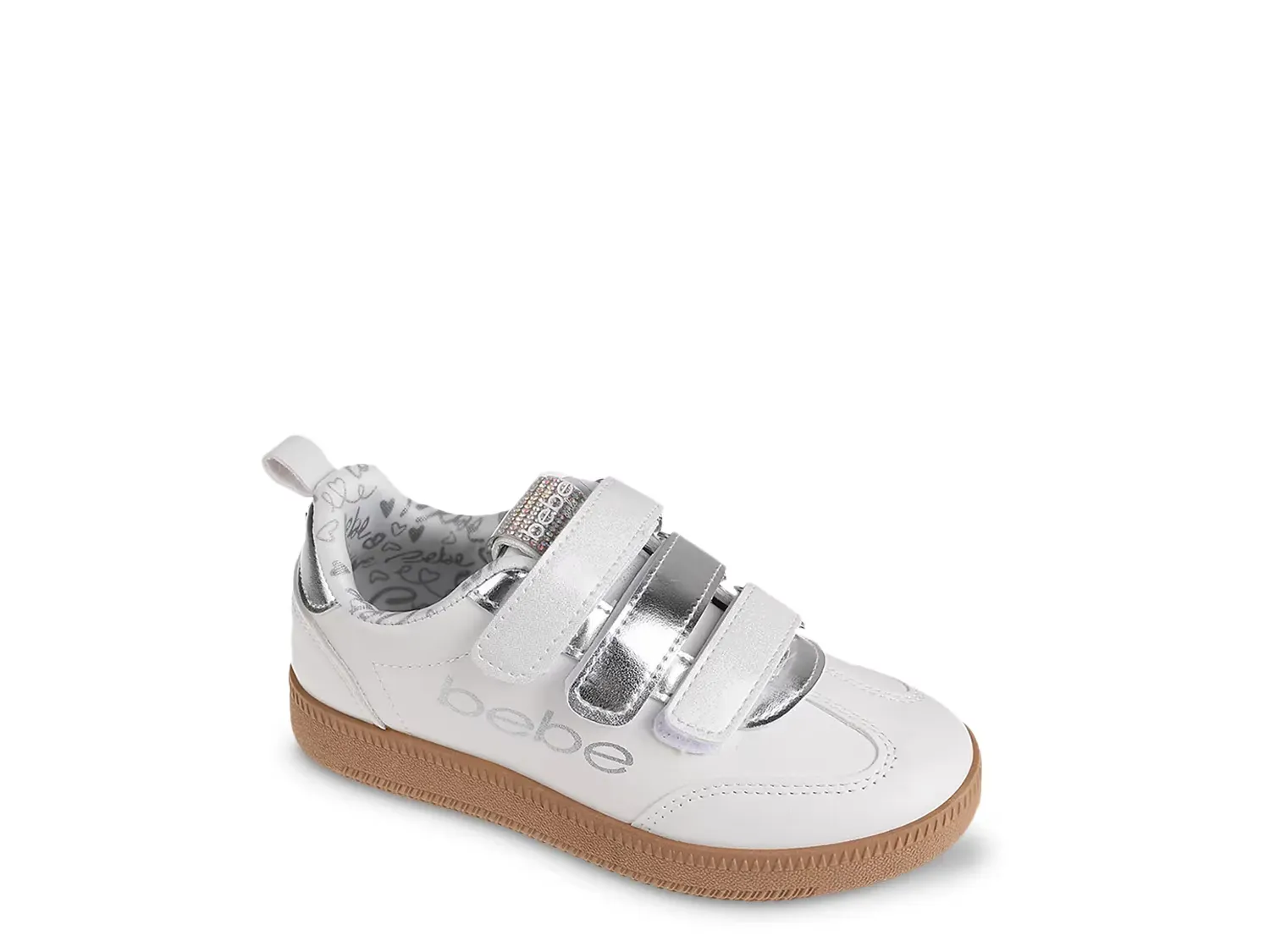 

Кроссовки Aubrey - детские Bebe, White/Silver Metallic