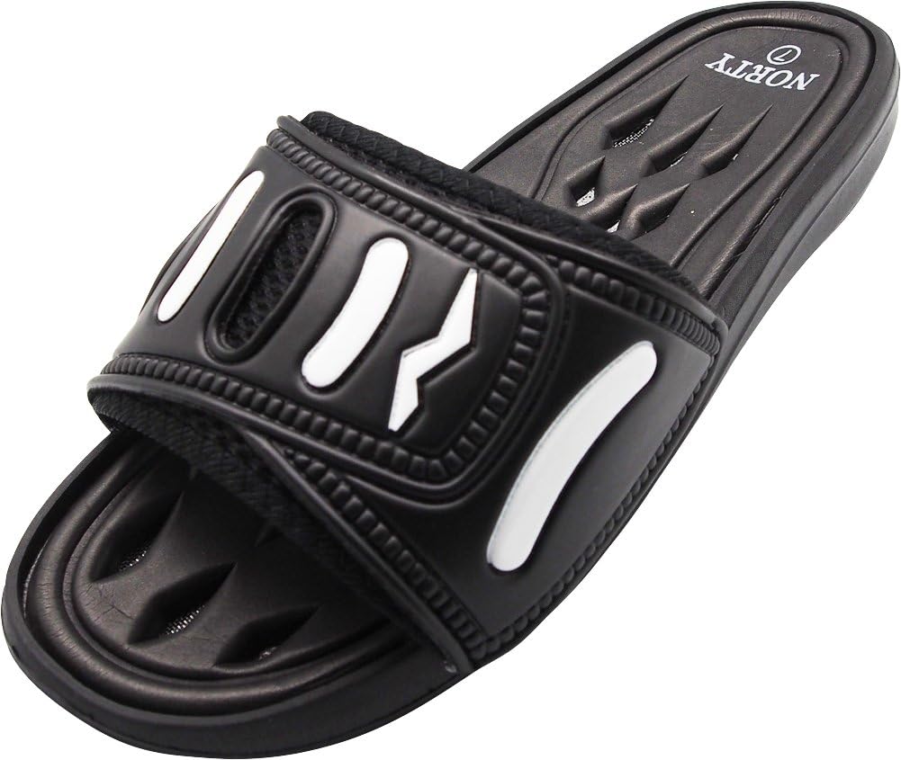 

Мужские сланцы NORTY - Быстро сохнущие пляжные и бассейные сандалии для мужчин - Повседневные душевые тапочки для мужчин, черный