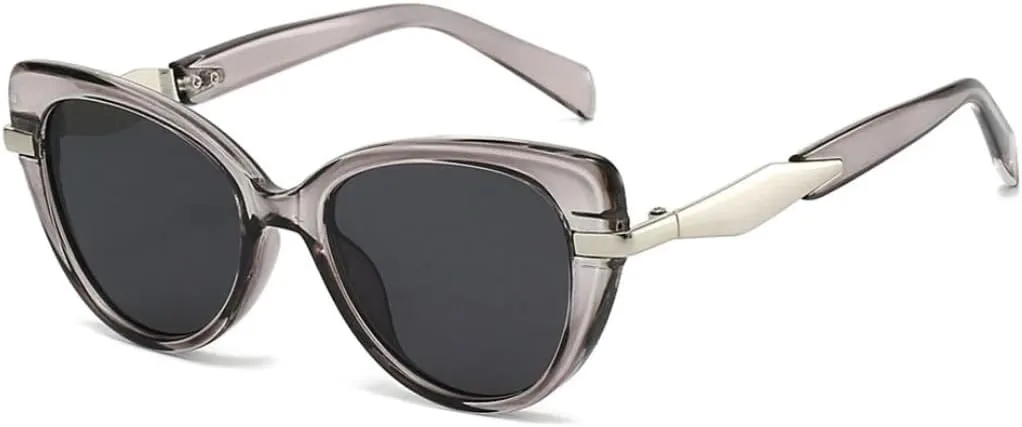 

Солнцезащитные очки «кошачий глаз» для женщин. Классические, модные, для активного отдыха на природе, для путешествий, уличной фотографии и декора TVTBBVV, Gray