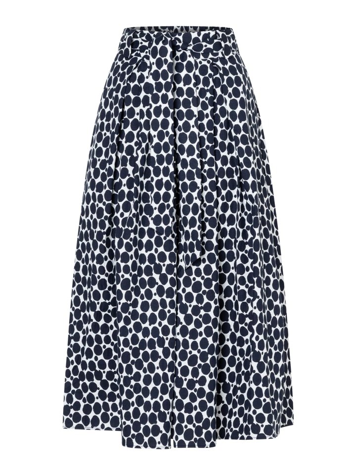 

More & More Хлопковая юбка в горошек, темно-синяя/белая