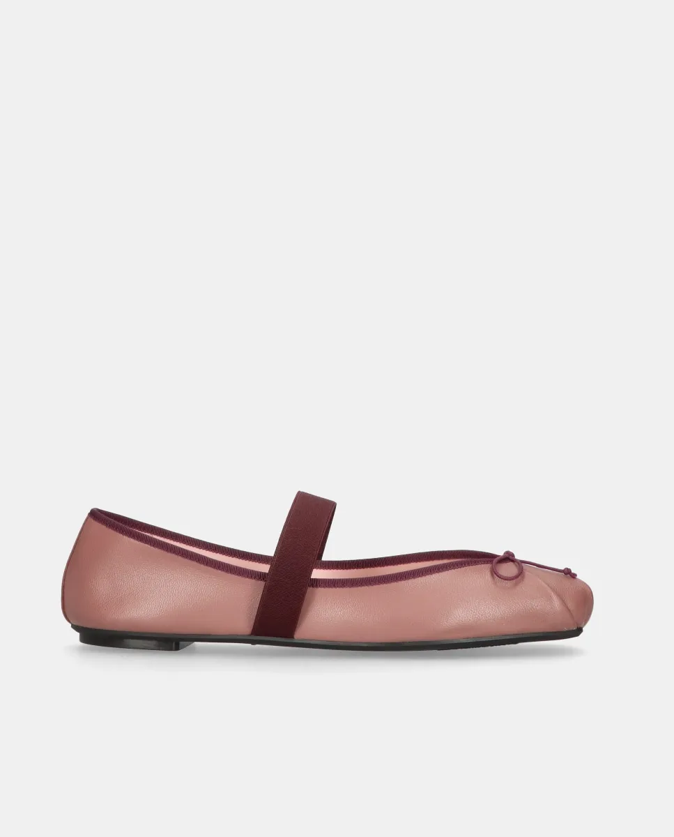 Женские балетки Kristen в стиле sacchetto из мягкой кожи наппа Pretty Ballerinas, пастельно-розовый