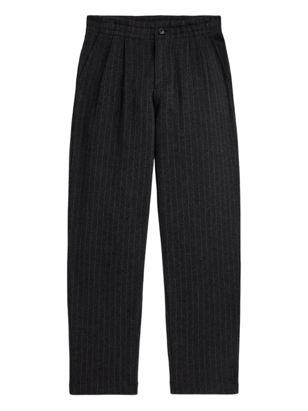 

Брюки в тонкую полоску со складками Polo Ralph Lauren Kids, темно-серый