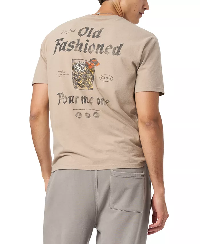 

Мужская футболка Thayer Regular Fit с принтом Buffalo David Bitton, слоновая кость/кремовый