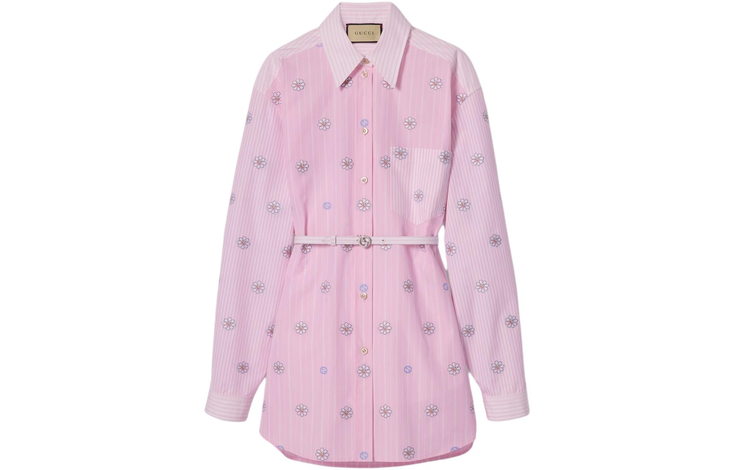 

Платье с длинными рукавами женское розовое Gucci