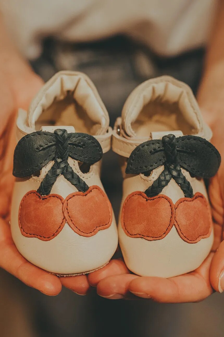 

Детские кожаные туфли Nanoe Shoes Cherry Donsje, бежевый