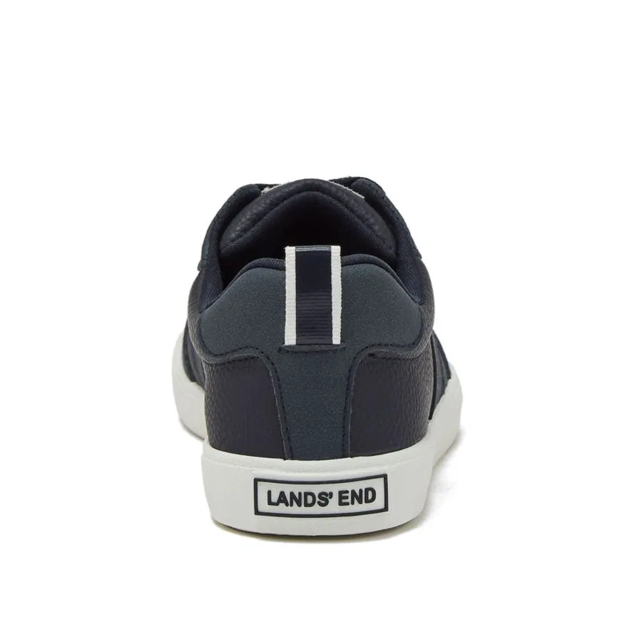 Кроссовки Tribeca Low Top для маленьких девочек Lands' End, синий — фото 4