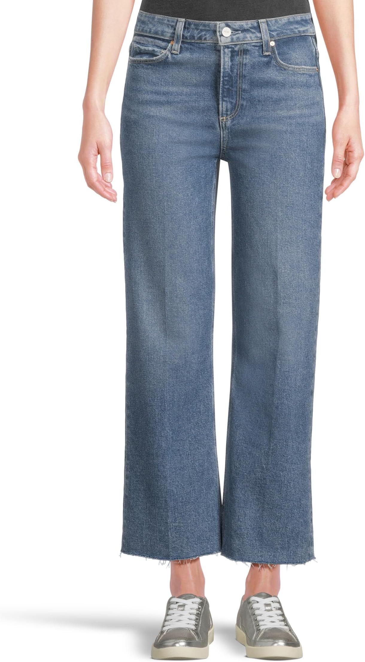 

Джинсы Paige Leenah Ankle Raw Hem in Moonchild, цвет Moonchild