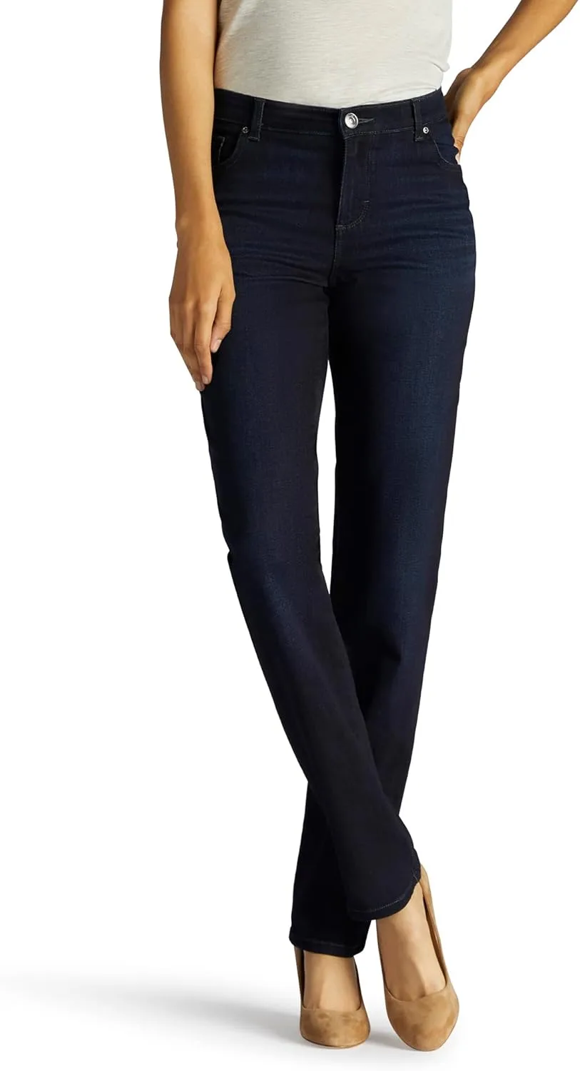 

Lee Женские джинсы Petite Relaxed Fit Straight Leg