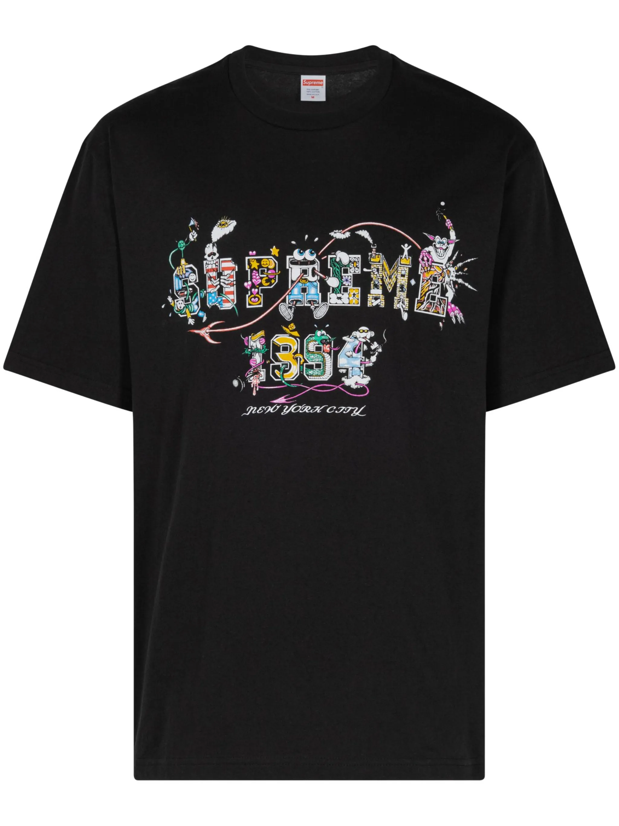 

Футболка с принтом Supreme, черный