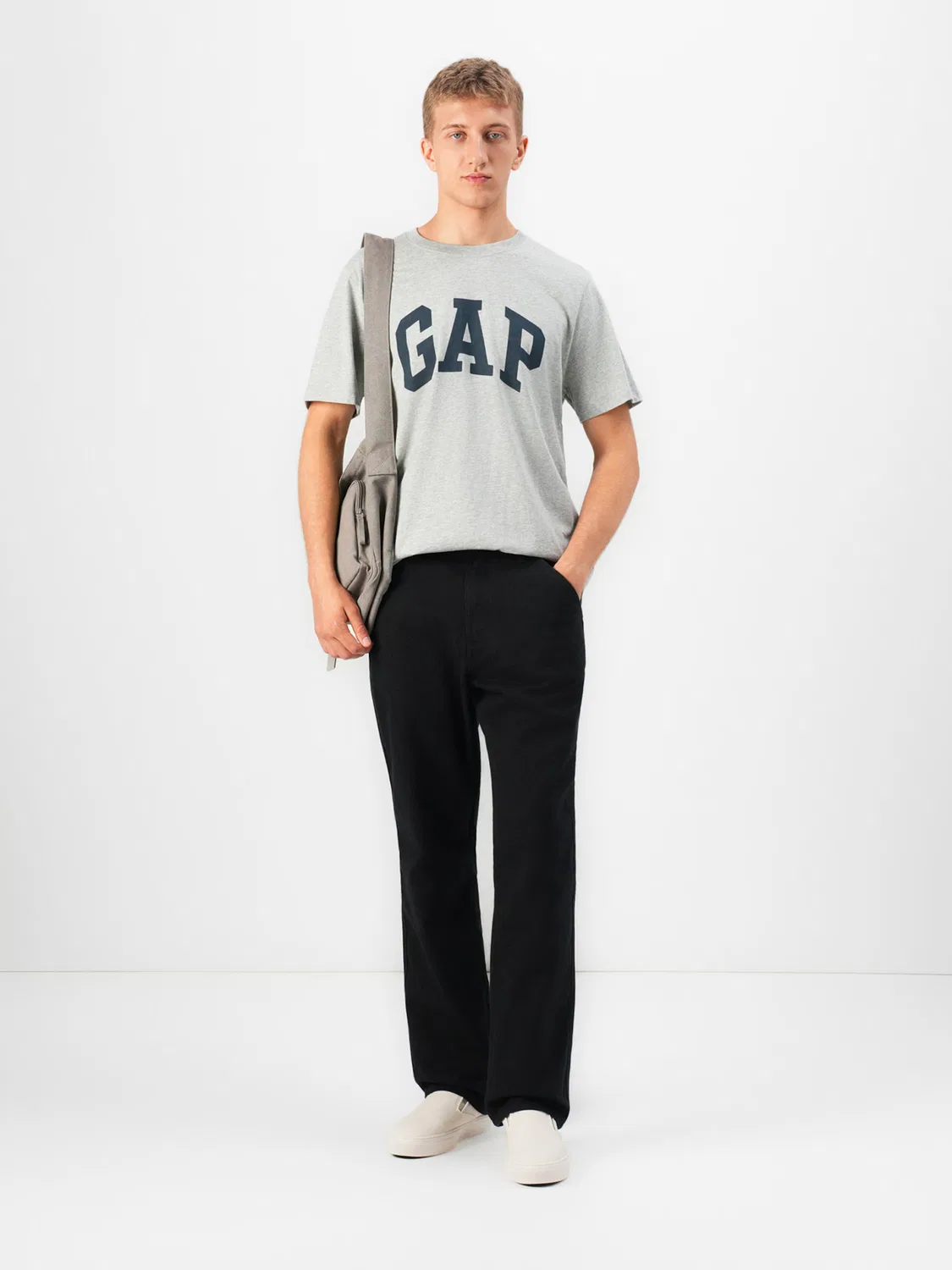 Брюки Gap Regular черного цвета — фото 4