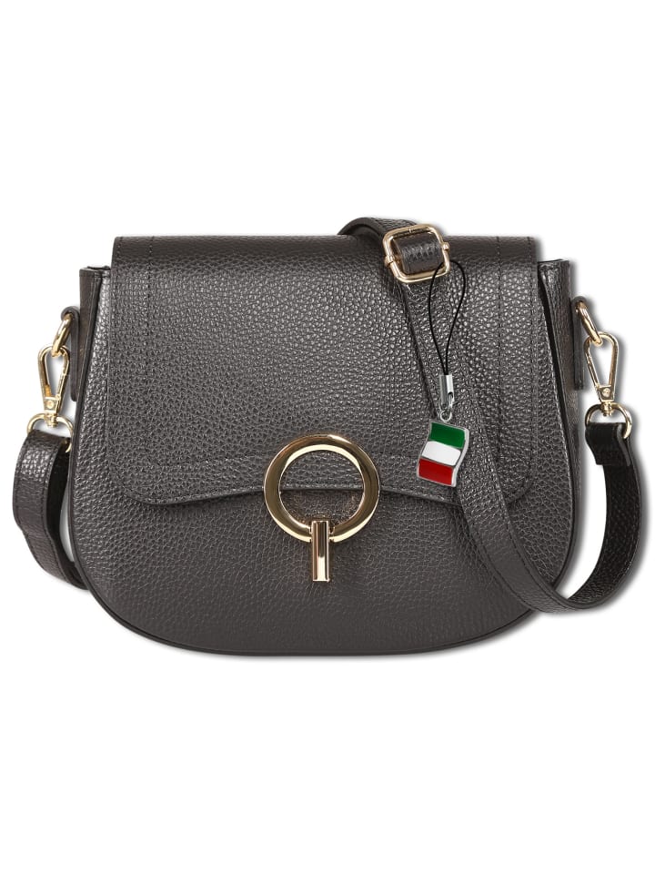 

Сумка через плечо Florence, кожа, черная, около 23 см Florence