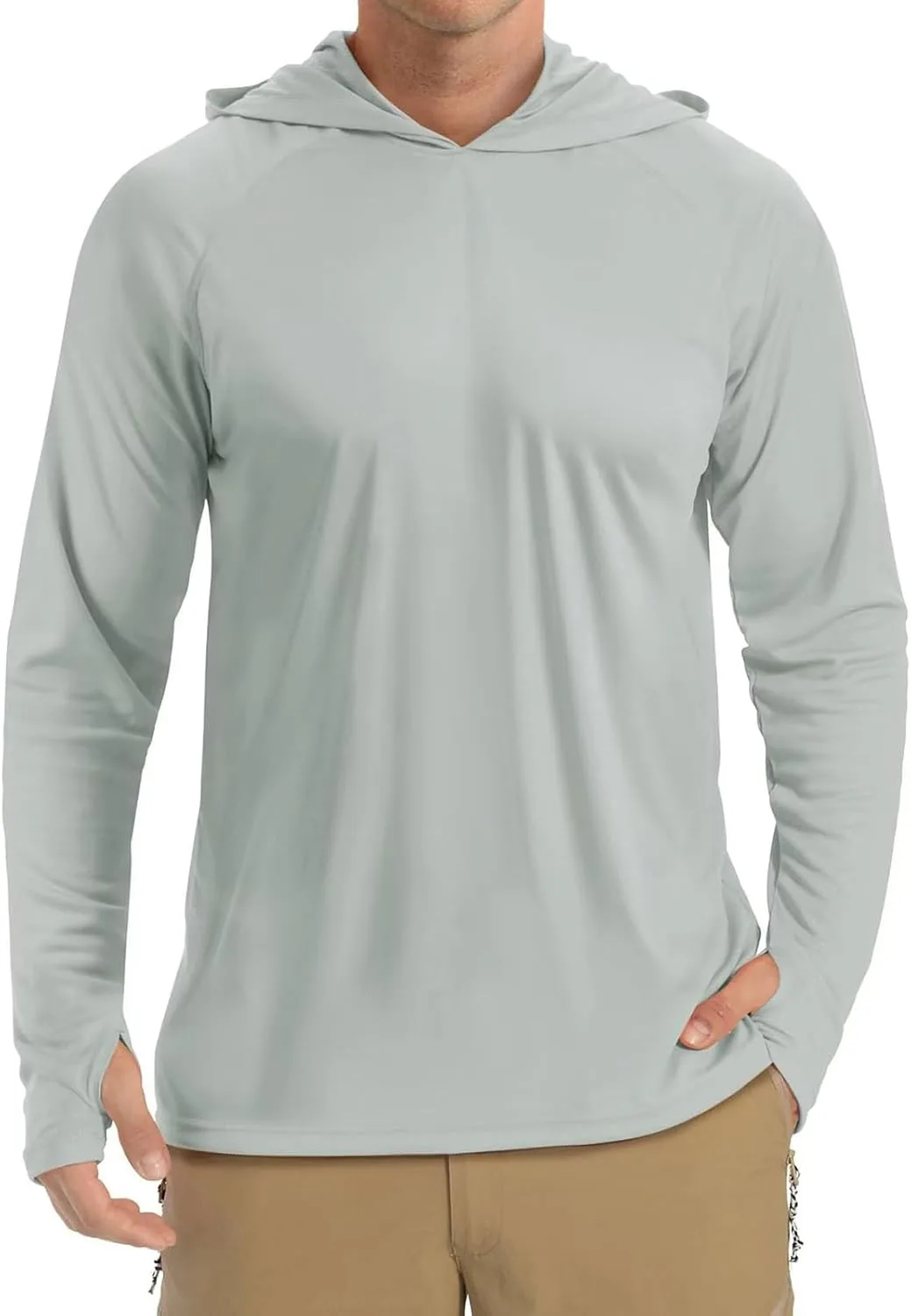

Мужская футболка с длинными рукавами и капюшоном, loose casual