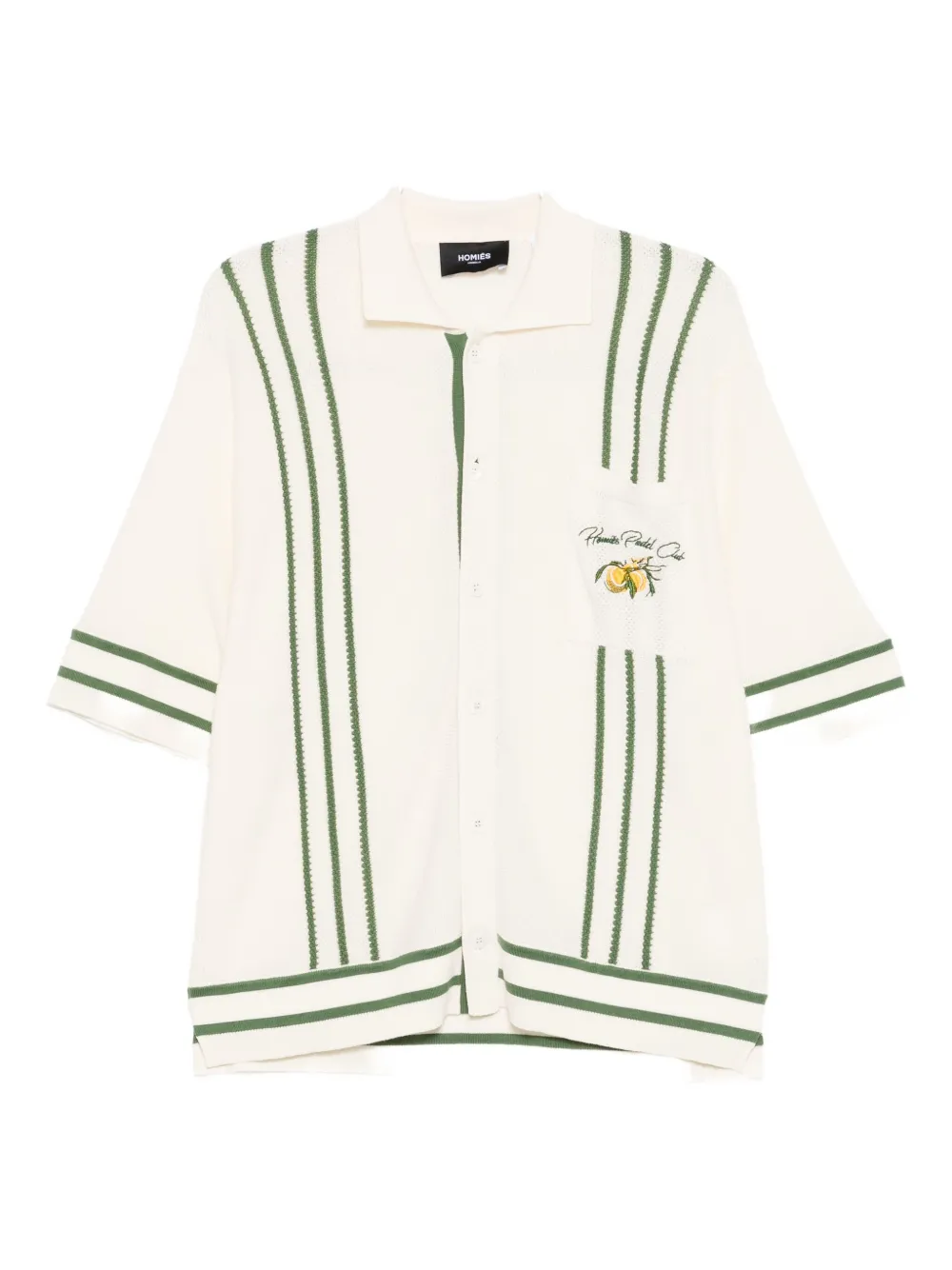 

Вязаная рубашка с вышитым логотипом HOMIES MARBELLA, нейтральный