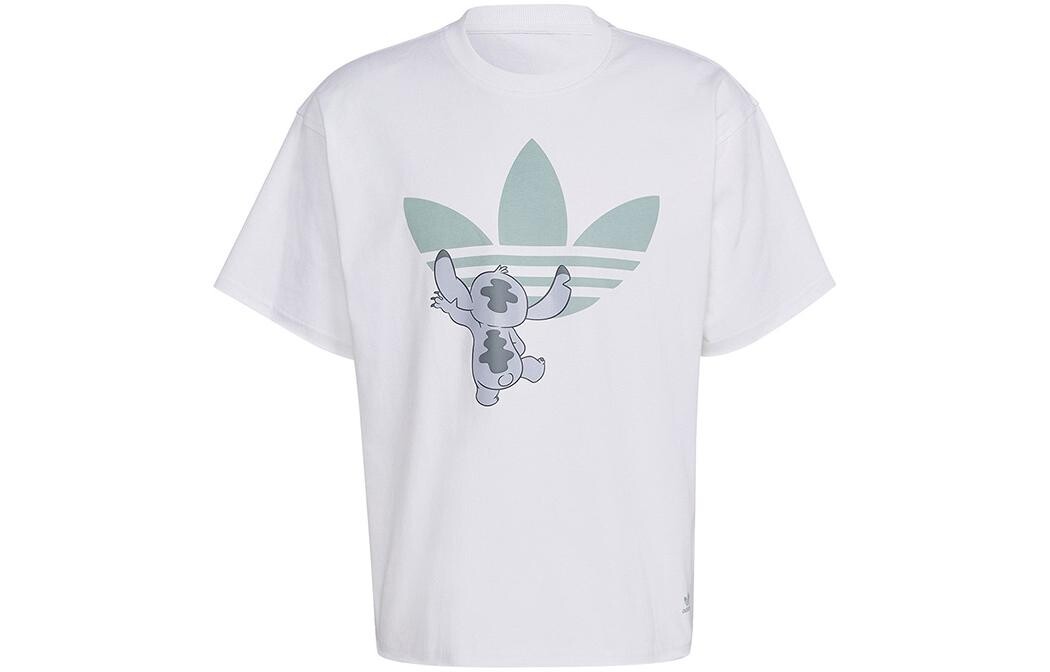 

Футболка Disney X Stitch унисекс белая Adidas Originals, белый