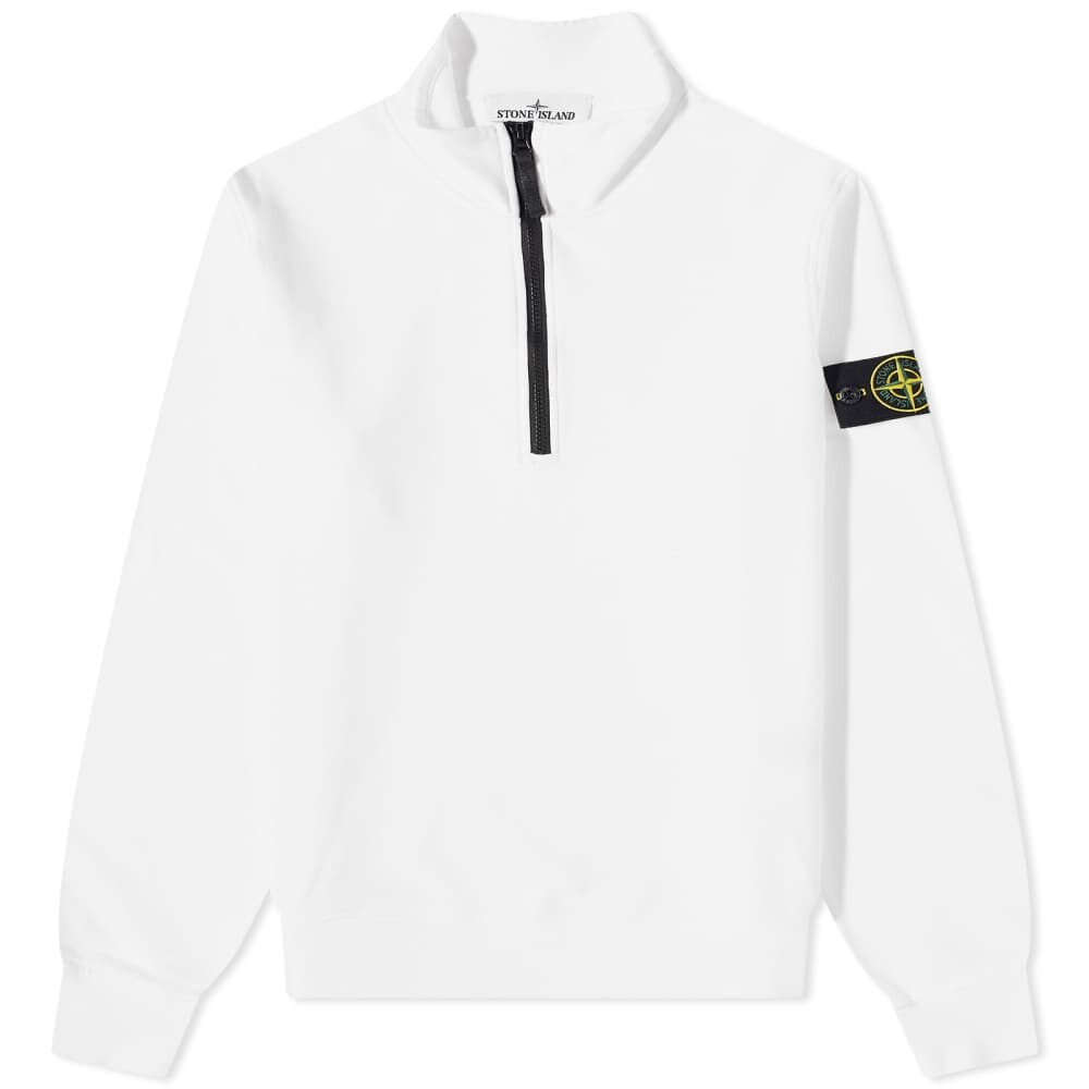 

Толстовка Stone Island Garment Dyed с застежкой-молнией на половину длины, белый