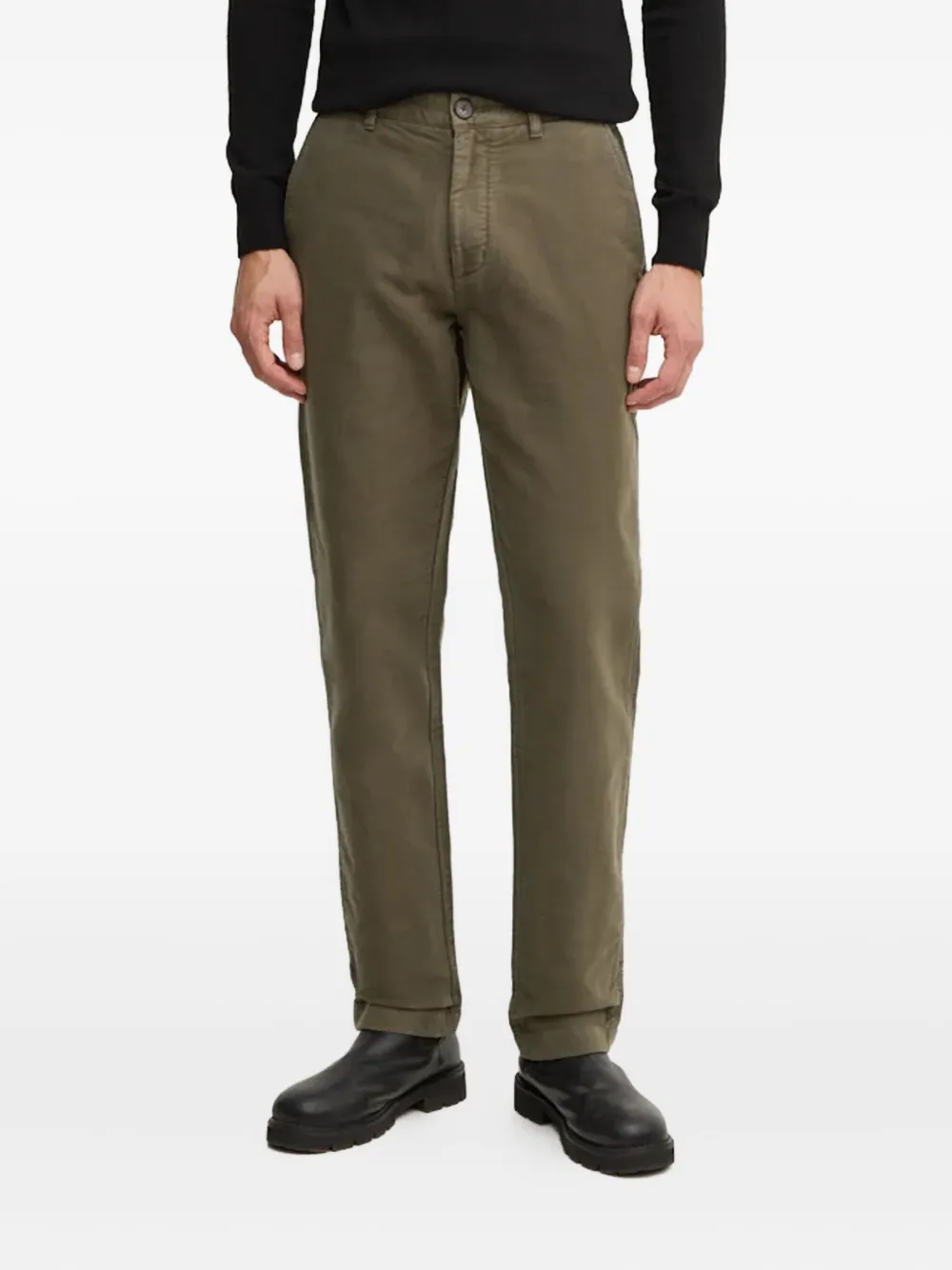 

Брюки из хлопка с манжетами Barbour, зеленый