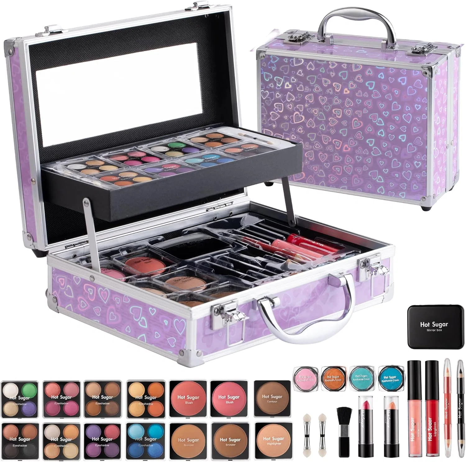 Набор косметики Hot Sugar Ultimate All-in-One Makeup Kit 52 оттенка Purple Love