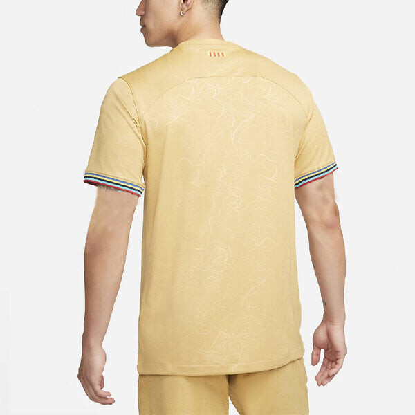 Футболка fc barcelona stadium выездная футболка 22 23 Nike, желтый — фото 4