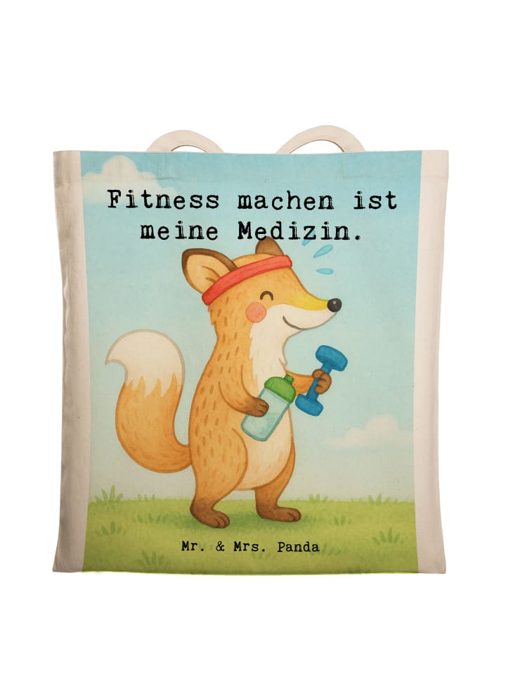 

Mr. & Mrs. Panda Сумка Fox Fitness Design с белым слоганом