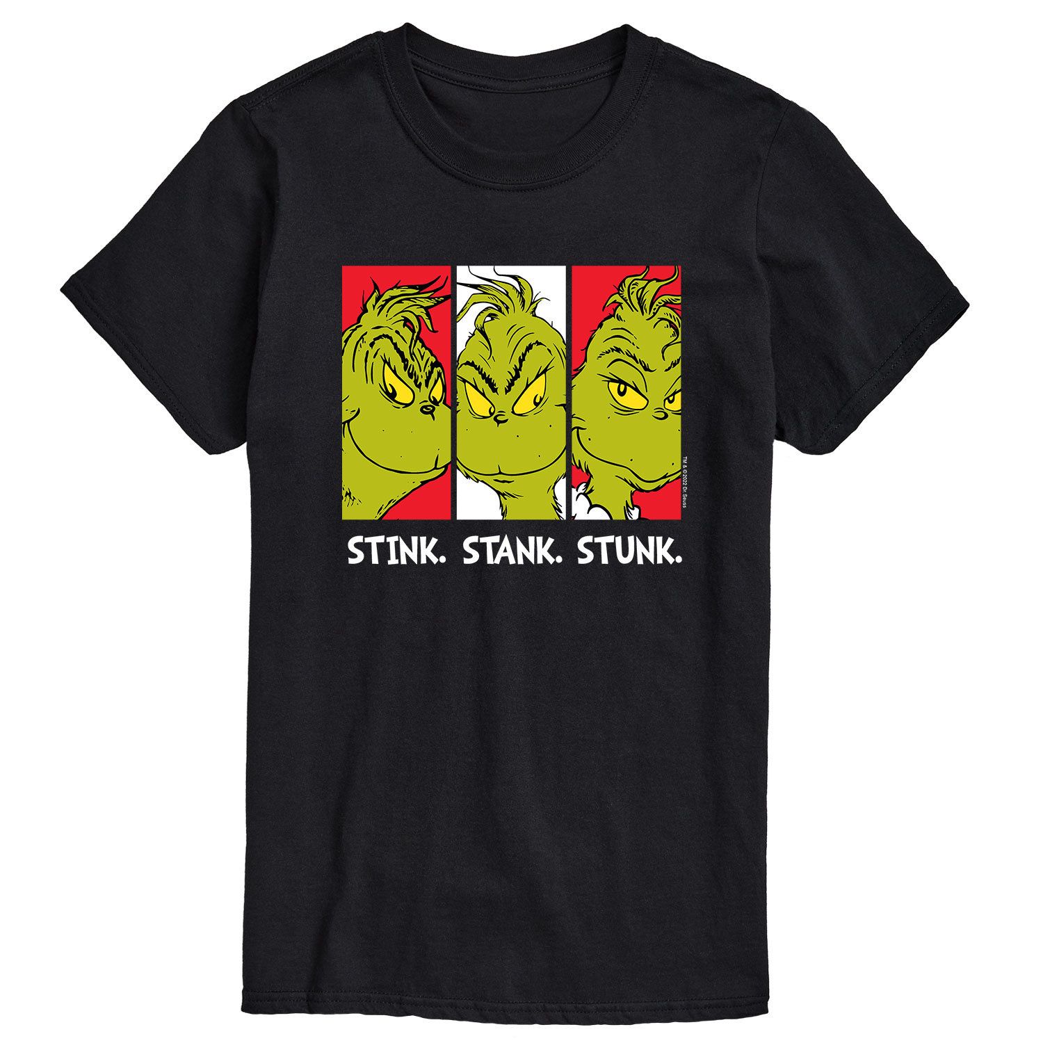 

Мужская футболка Dr. Seuss Grinch Stink Stank Stunk Licensed Character