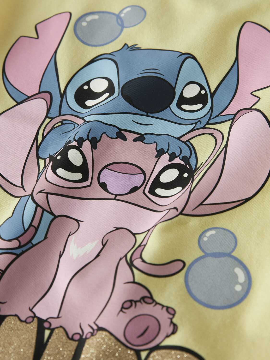 NAME IT Футболка 'NMFFuba Stitch' в светло-желтом цвете — фото 3