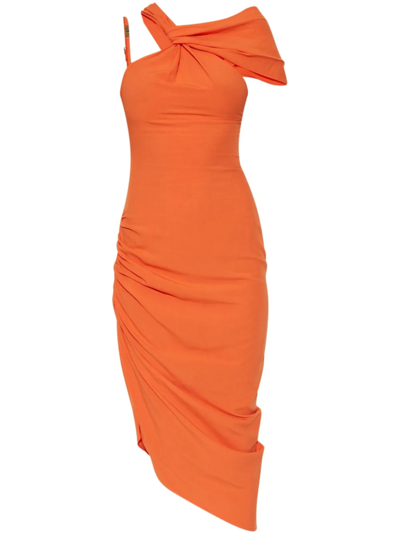 

Versace Jeans Couture асимметричное платье миди, оранжевый