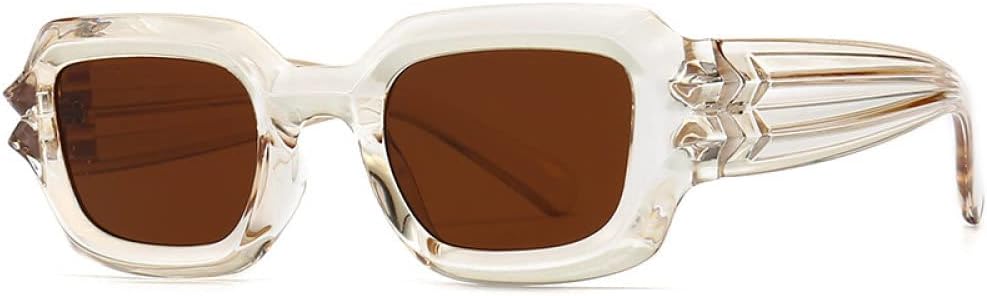 

Винтажные маленькие прямоугольные зеленые солнцезащитные очки для женщин, защита от УФ-излучения UV400, ретро-солнцезащитные очки с леопардовым принтом для мужчин LANGSER, 6