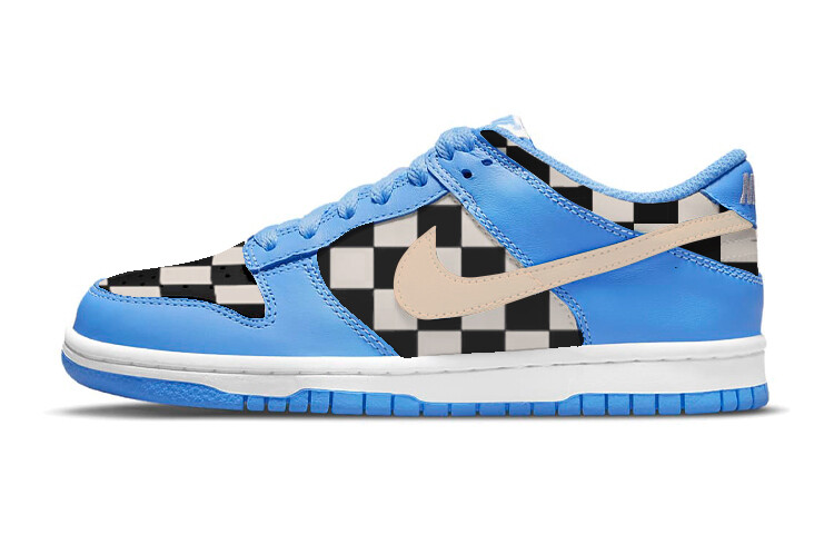 

Кроссовки Nike Dunk Skateboarding Shoes Women's Low-top White/blue, синий