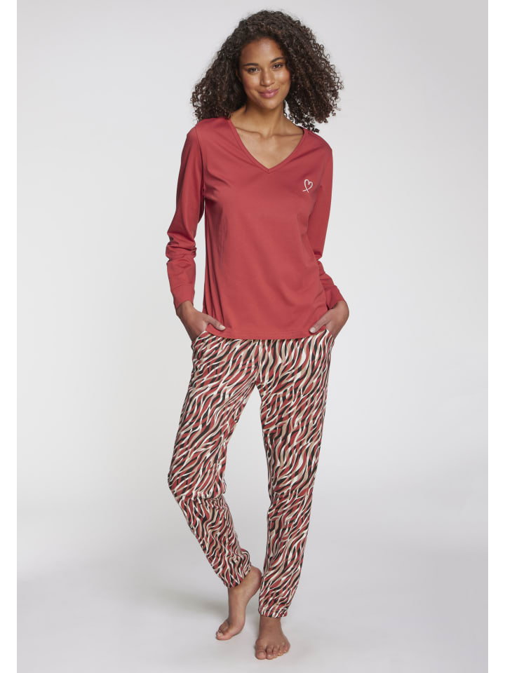 

Пижамные штаны в красно-черный узор VIVANCE DREAMS