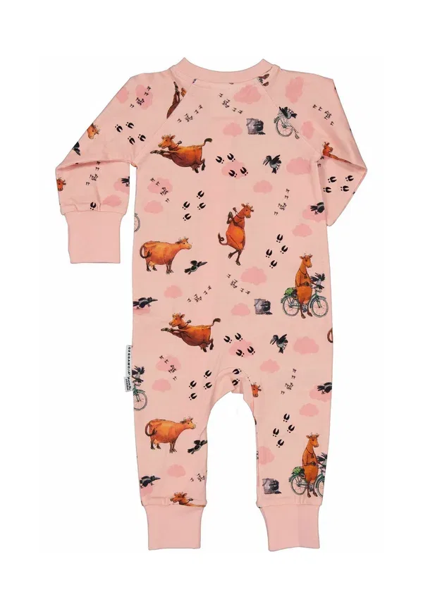 Комбинезон для сна Mamma mu cloud two way zip sleep suit Geggamoja, розовый — фото 2